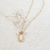 Schelp, Parel & Jade Ketting - Goud
