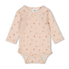 s Wikkelromper AOP - Sweet Poppy van Feetje in de kleur l.Roze in maat 62.