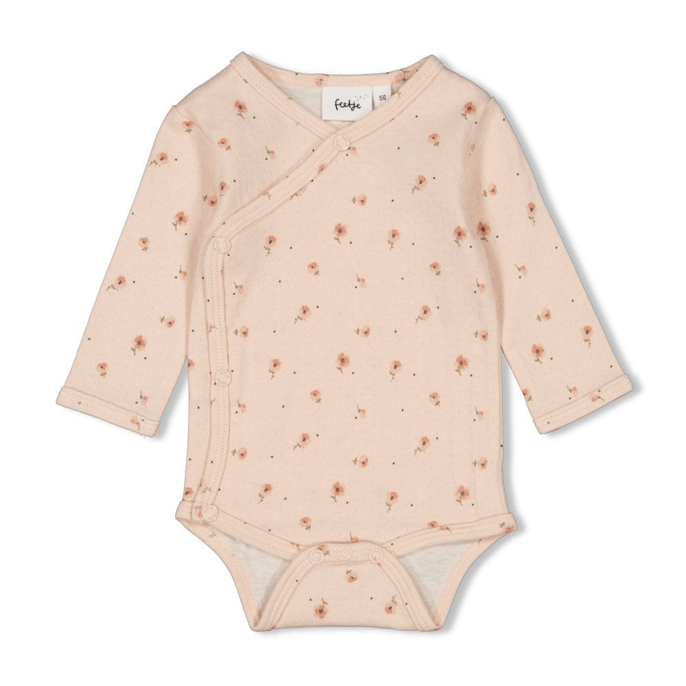 Feetje Wikkelromper AOP - Sweet Poppy