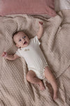 s Romper k/m pointelle rib - Starfish Wishes van Feetje in de kleur Offwhite in maat 86.