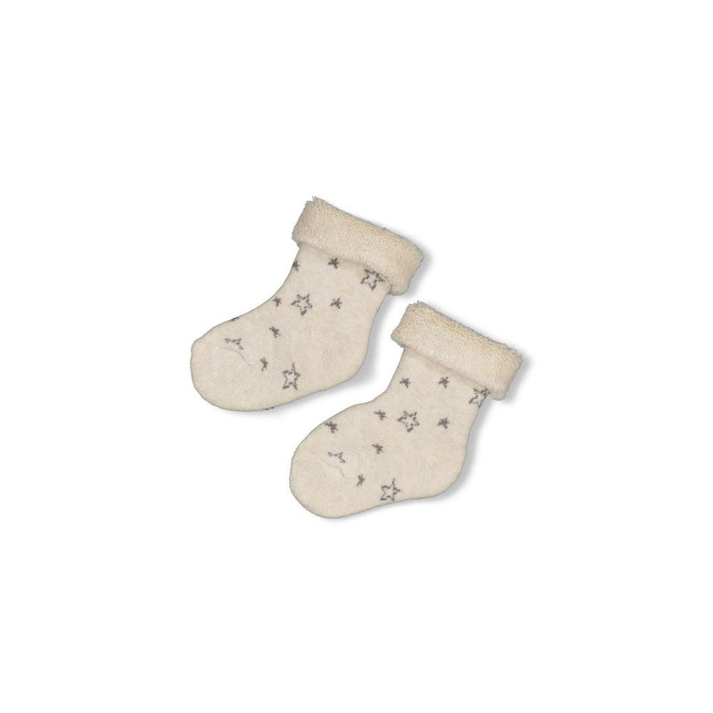 Unisexs Sokken - Over the Moon for You van Feetje in de kleur Offwhite in maat 50-56.