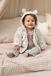 Meisjes Sokken - Dress to Impress van Feetje in de kleur Taupe melange in maat 68-74.