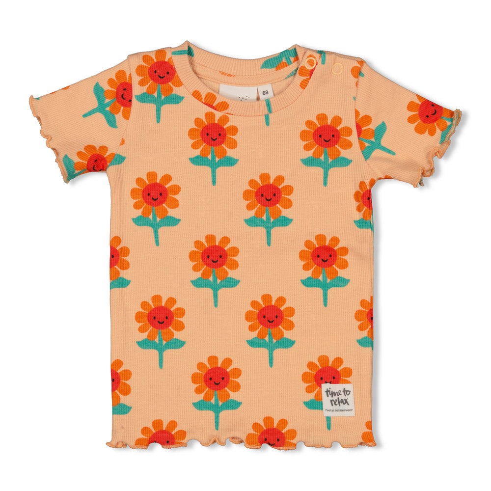 Meisjes Filou Fleur - Premium Summerwear by FEETJE van Feetje in de kleur Perzik in maat 122.