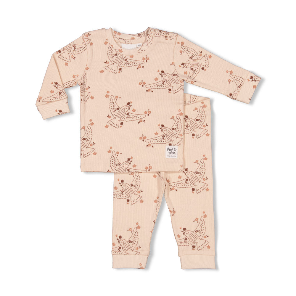 Meisjes Betsy Bird - Premium Sleepwear by Feetje van Feetje in de kleur Roze in maat 128.