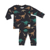 Jongens Davy Dino - Premium Sleepwear by Feetje van Feetje in de kleur Antraciet in maat 152.