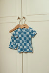 Jongens Chase Check - Premium Summerwear by Feetje van Feetje in de kleur Blauw in maat 86.