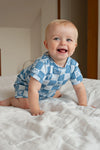 Jongens Chase Check - Premium Summerwear by Feetje van Feetje in de kleur Blauw in maat 86.