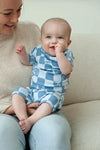 Jongens Chase Check - Premium Summerwear by Feetje van Feetje in de kleur Blauw in maat 86.