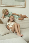 Unisexs Cosy Crumbs - Premium Summerwear by Feetje van Feetje in de kleur Offwhite in maat 122.
