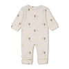s Pak omslagvoet AOP rib - Special Delivery van Feetje in de kleur Offwhite in maat 62.