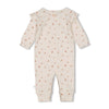 s Pak AOP - Sweet Poppy van Feetje in de kleur Offwhite melange in maat 62.