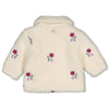 Meisjes Teddy jasje met borduursels - Afternoon Tea van Feetje in de kleur Creme in maat 86.