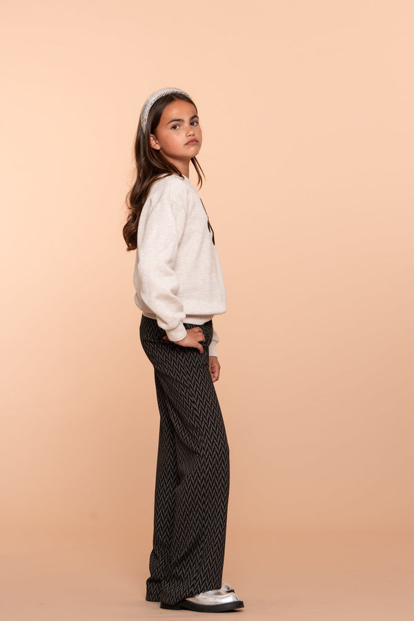 Geisha Pants jacquard wide leg