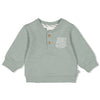 s Sweater - Turtelly Cool van Feetje in de kleur Zeegroen in maat 86.
