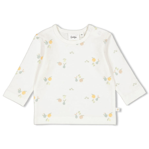 s Longsleeve AOP - Picnic Party van Feetje in de kleur Offwhite in maat 62.