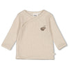 s Overslagshirt rib- Cute Cookie van Feetje in de kleur Offwhite melange in maat 62.
