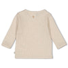 s Overslagshirt rib- Cute Cookie van Feetje in de kleur Offwhite melange in maat 62.