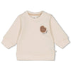 s Sweater - Cute Cookie van Feetje in de kleur Offwhite in maat 62.