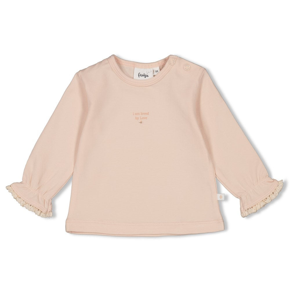 s Longsleeve - Sweet Poppy van Feetje in de kleur l.Roze in maat 62.