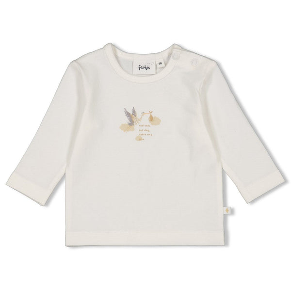 s Longsleeve - Special Delivery van Feetje in de kleur Offwhite in maat 62.