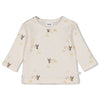 s Longsleeve AOP rib - Special Delivery van Feetje in de kleur Offwhite in maat 62.