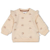 s Sweater AOP - Flower Field van Feetje in de kleur Creme in maat 86.