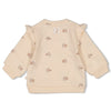 s Sweater AOP - Flower Field van Feetje in de kleur Creme in maat 86.
