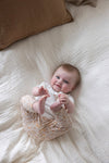 s Longsleeve pointelle - Flower Field van Feetje in de kleur Offwhite in maat 86.
