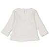 s Longsleeve pointelle - Flower Field van Feetje in de kleur Offwhite in maat 86.