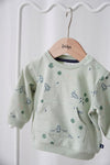 s Sweater AOP - Rock My Boat van Feetje in de kleur Mint in maat 86.