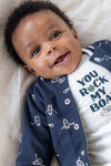 s Longsleeve - Rock My Boat van Feetje in de kleur Offwhite in maat 86.