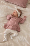 s Longsleeve ruches - Starfish Wishes van Feetje in de kleur Mauve in maat 86.