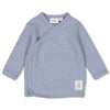 s Overslagshirt rib - Farm Life van Feetje in de kleur Blauw melange in maat 62.
