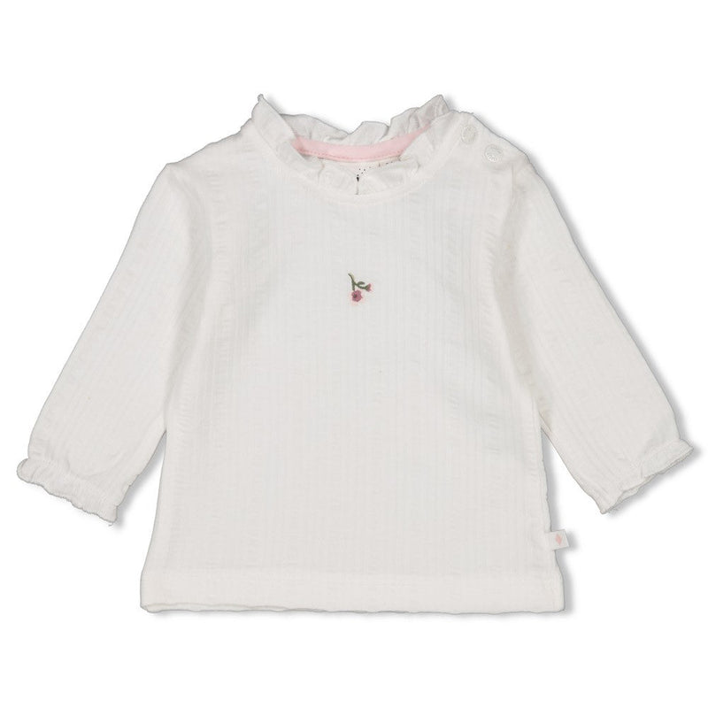 s Longsleeve - Blossom van Feetje in de kleur Offwhite in maat 86.