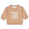 s Sweater - The Chill Club van Feetje in de kleur Zand in maat 86.
