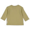 s Longsleeve rib - Mini Adventurer van Feetje in de kleur Olijf in maat 86.