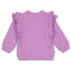 s Sweater ruches - Picknick Perfect van Feetje in de kleur Lila in maat 86.
