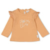 s Longsleeve - Flower Field van Feetje in de kleur Abrikoos in maat 86.