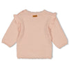 s Sweater gebreid pointelle - Essential Knits van Feetje in de kleur Roze in maat 62.