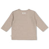Unisexs Longsleeve - The Cuddle Company van Feetje in de kleur Bruin melange in maat 62.