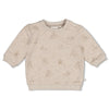 Unisexs Sweater AOP - The Cuddle Company van Feetje in de kleur Taupe melange in maat 62.