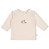 Jongens Longsleeve - Tiny Timber Tales van Feetje in de kleur Offwhite in maat 86.