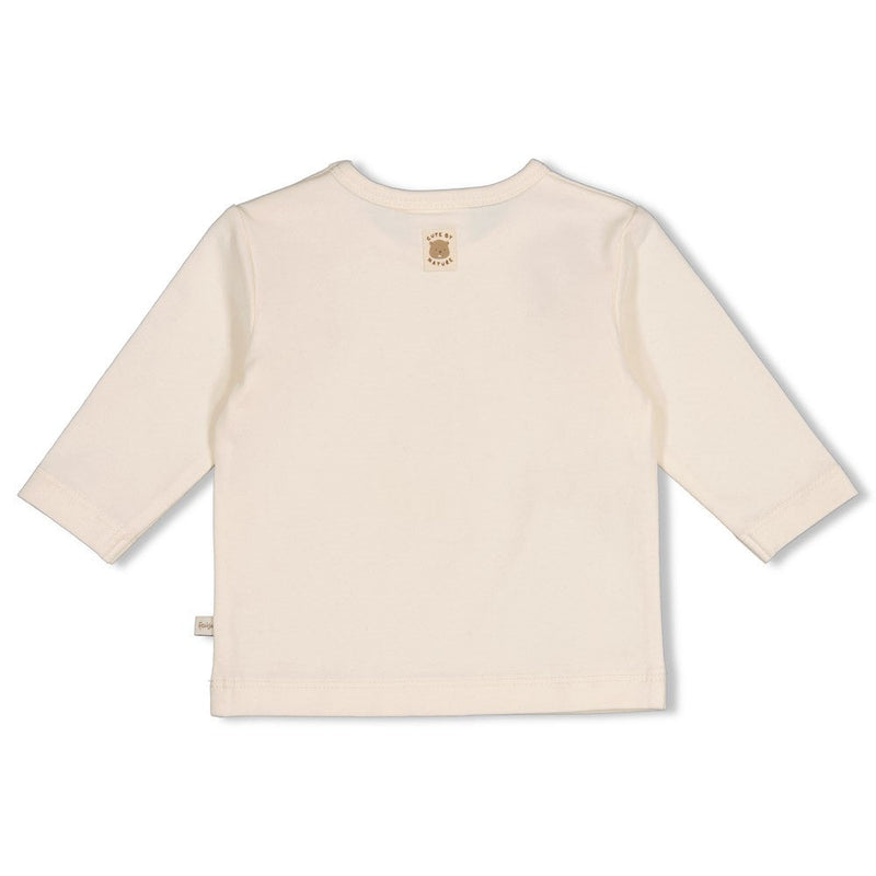 Jongens Longsleeve - Tiny Timber Tales van Feetje in de kleur Offwhite in maat 86.