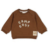 Jongens Sweater relaxed fit - Tiny Timber Tales van Feetje in de kleur Bruin in maat 86.