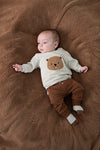 Jongens Sweater - Tiny Timber Tales van Feetje in de kleur Grijs melange in maat 86.
