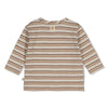 Jongens Longsleeve rib met streep - Tiny Timber Tales van Feetje in de kleur Grijs melange in maat 86.