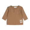 Jongens Longsleeve rib - Tiny Timber Tales van Feetje in de kleur Camel in maat 86.