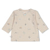 Jongens Longsleeve AOP - Penguin Cuddles van Feetje in de kleur Zand in maat 62.