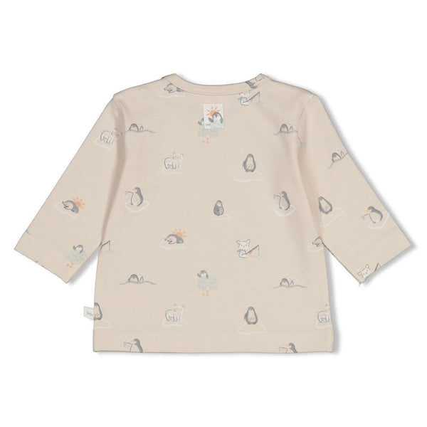 Feetje Longsleeve AOP - Penguin Cuddles