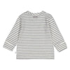 Jongens Longsleeve rib met streep - Penguin Cuddles van Feetje in de kleur Antraciet melange in maat 62.